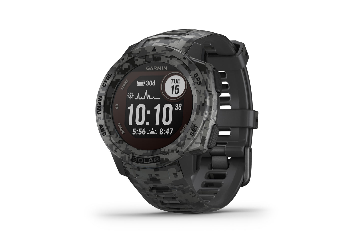 Garmin Instinct Solar Sportsman Edition Graphite Camo