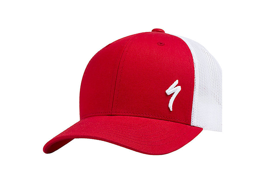 Specialized Podium Hat Trucker Fit Hat Red White One Size Rock N Road