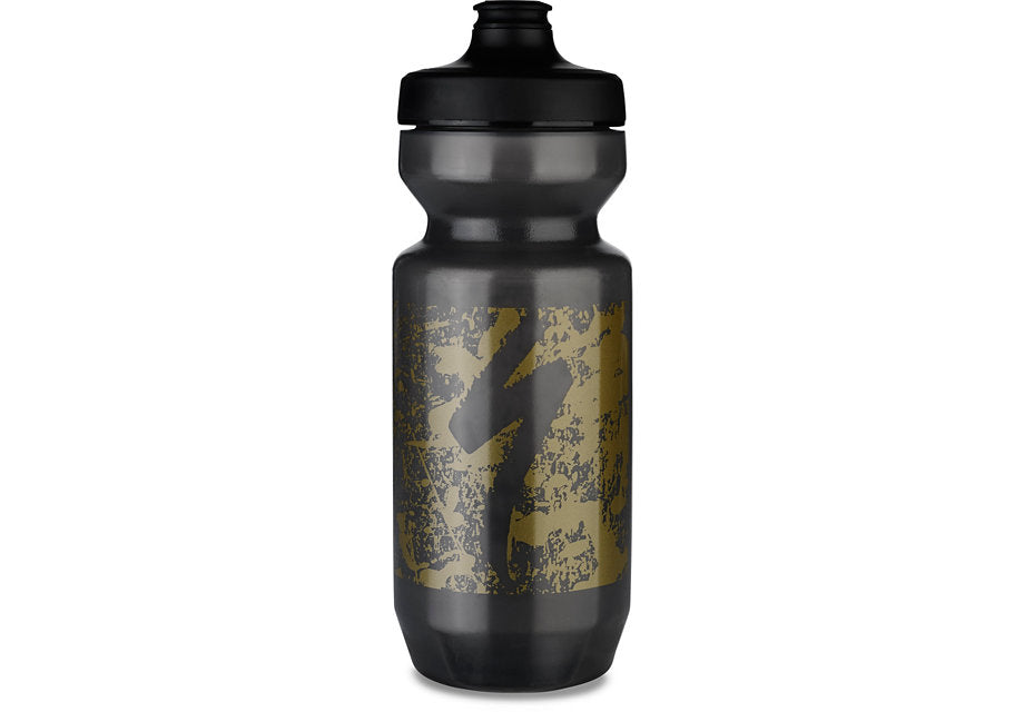 Specialized 22 Oz Wgb Ea Bottle Trans Black/Gold Splatter Logo 22 OZ