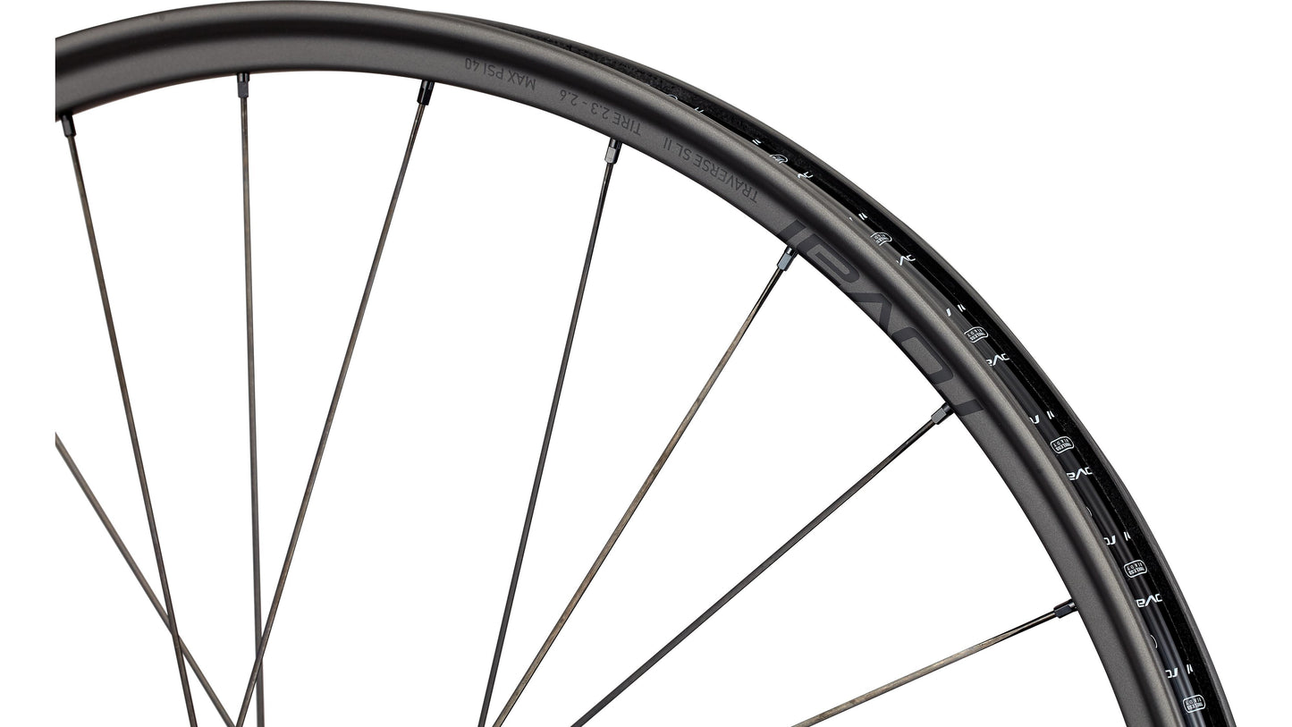 Specialized Roval Traverse SL II 240 6B - Satin Carbon/gloss Black 29 Front 28H