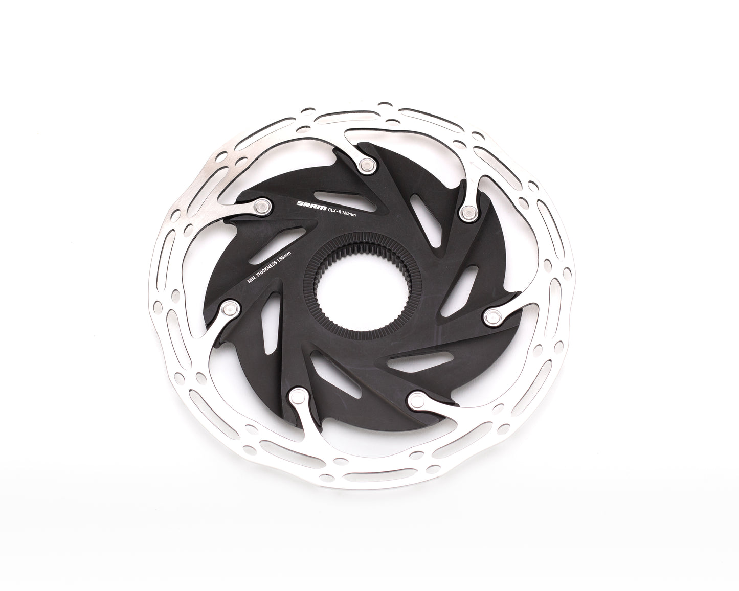 SRAM centerlock rotor 160MM BLACK ROUNDED w/opkge
