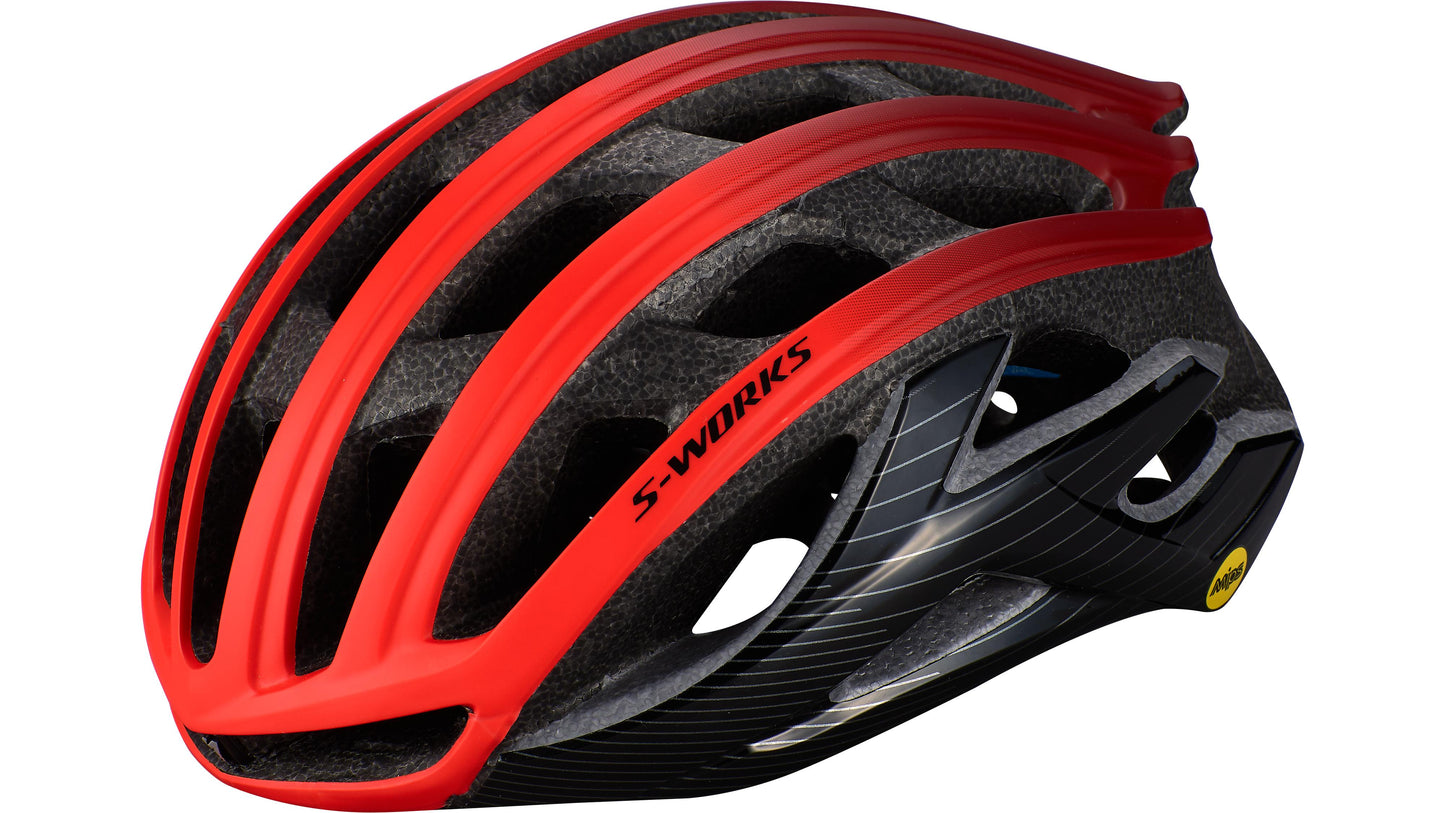 S-Works Prevail Ii Angi Mips Helmet Rocket Red/Crimson/Black M