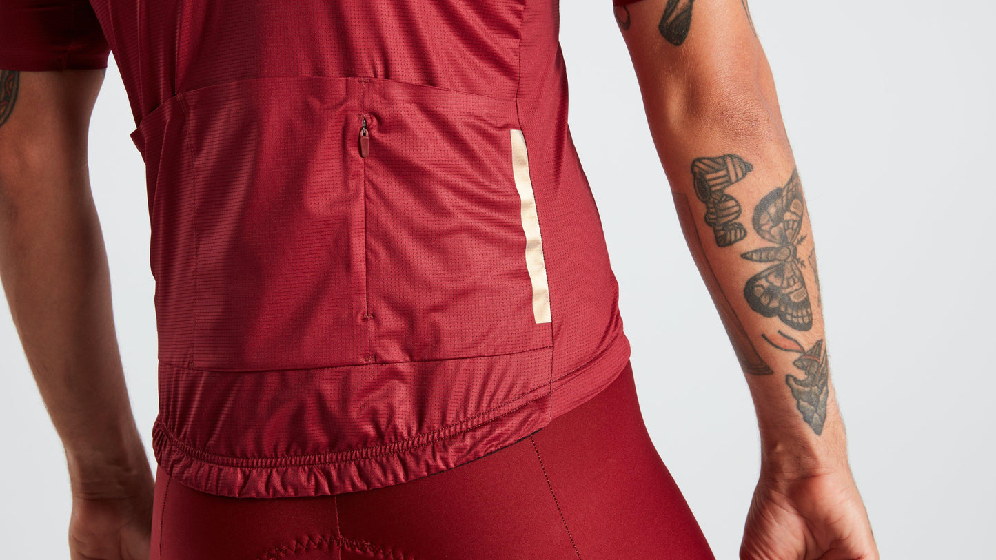 Specialized Men's SL Air Solid Short Sleeve Jersey - Maroon M