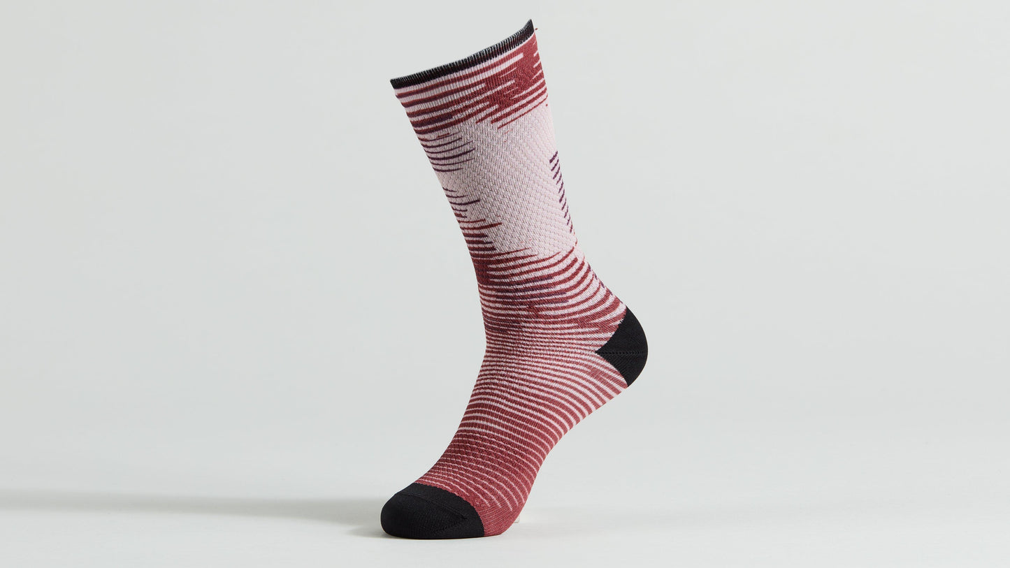 Specialized Soft Air Tall Socks - Maroon Blur L