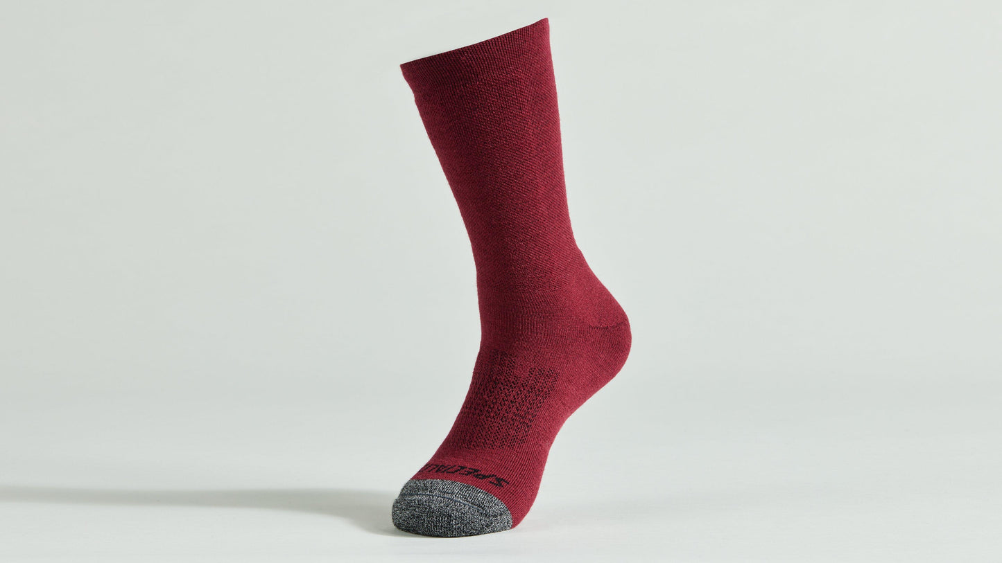Specialized Merino Deep Winter Tall Socks - Maroon XL
