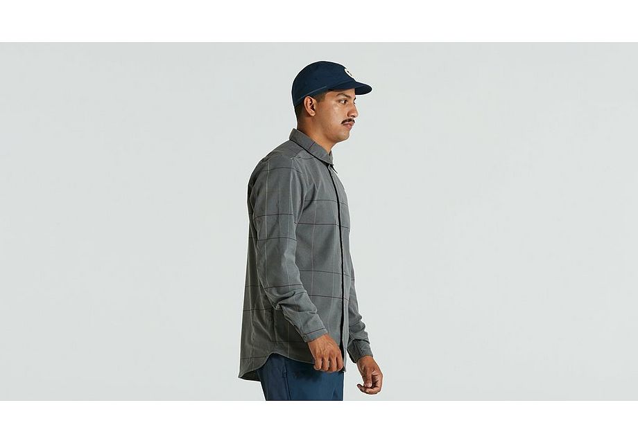 Specialized/Fjällräven Rider's Flannel Shirt Gry Flag Window LG