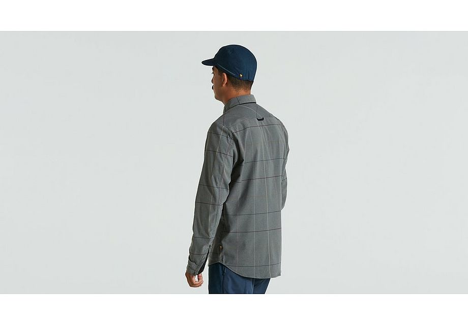 Specialized/Fjällräven Rider's Flannel Shirt Gry Flag Window LG