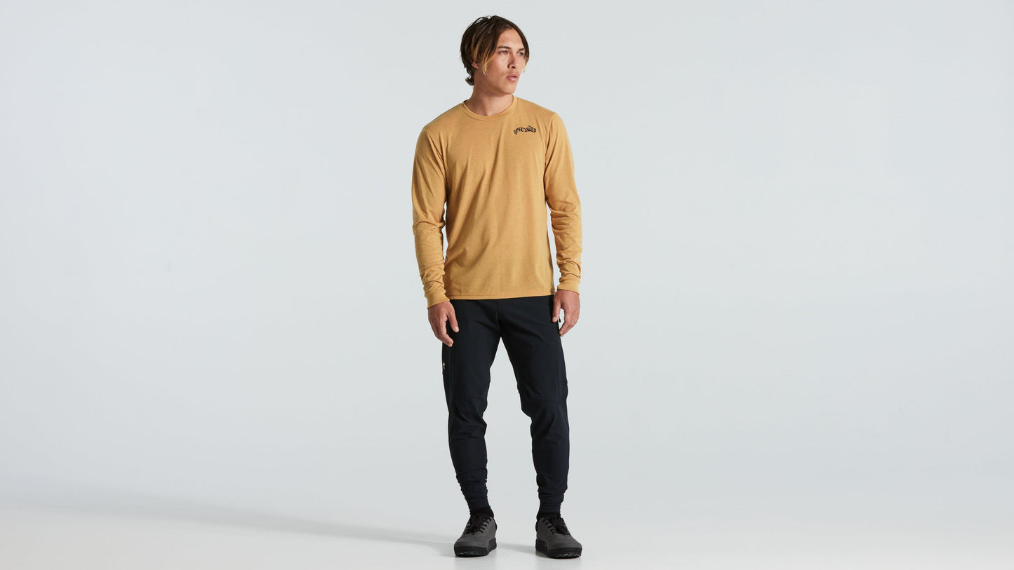 Specialized Warped Long Sleeve Tee - Harvest Gold S