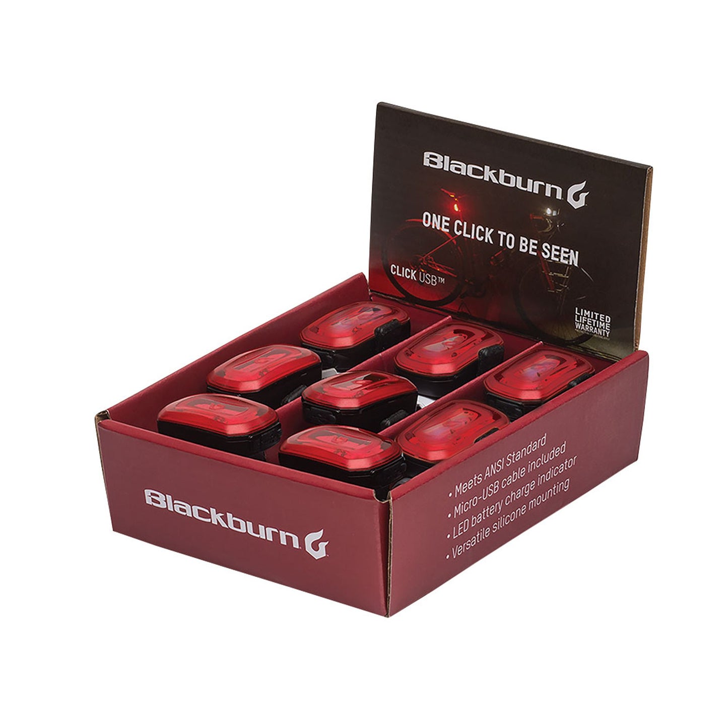 Blackburn Click USB Rear Light Counter-Top Display