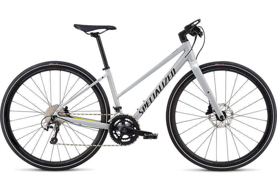 2019 Specialized Sirrus Wmn Elite St Filthy White/Limon/Acid Mint L