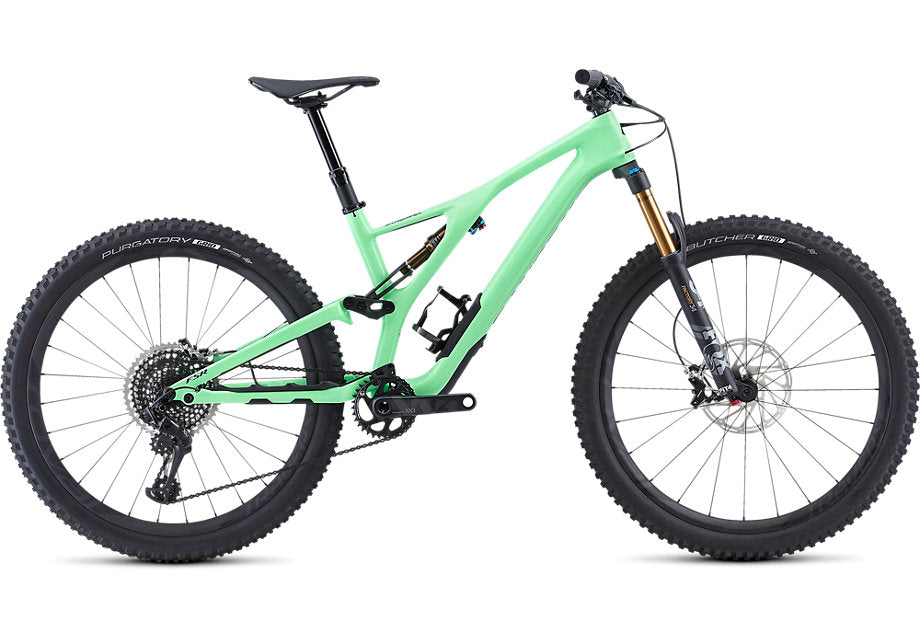 Stumpjumper Fsr St Men S-Works Carbon 27.5 Gloss/Acid Kiwi/Black M