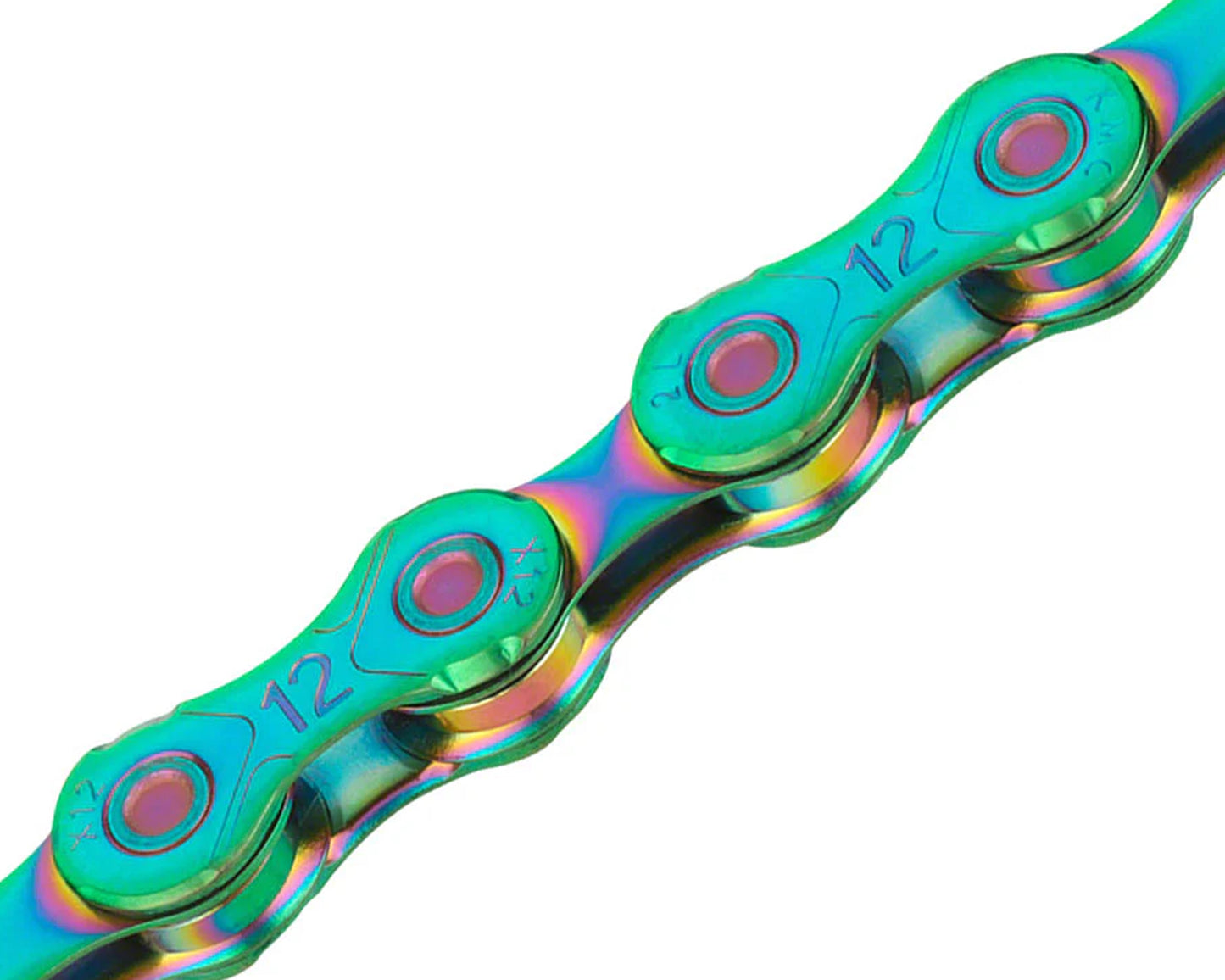KMC X12 Speed 126L Chain Aurora Oil Slick