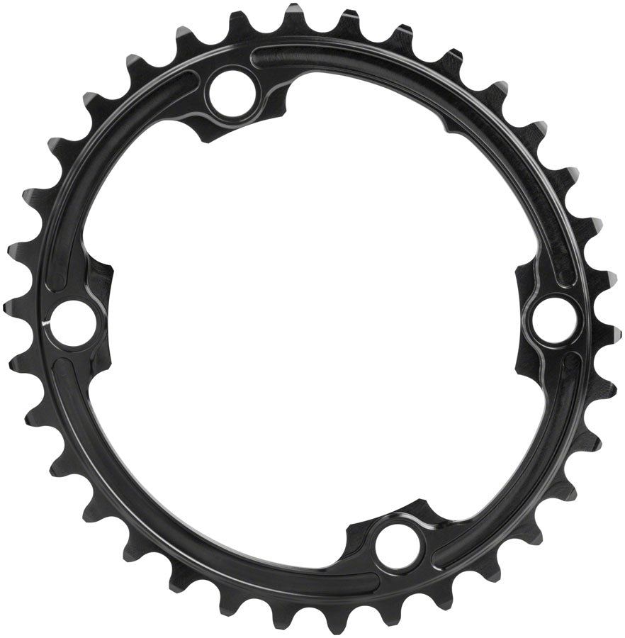 absoluteBLACK Premium Oval 110 BCD 4-Bolt Road Chainring for Shimano 9000/6800/5800