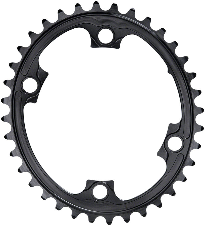 absoluteBLACK Premium Oval 110 BCD 4-Bolt Road Chainring for Shimano 9000/6800/5800