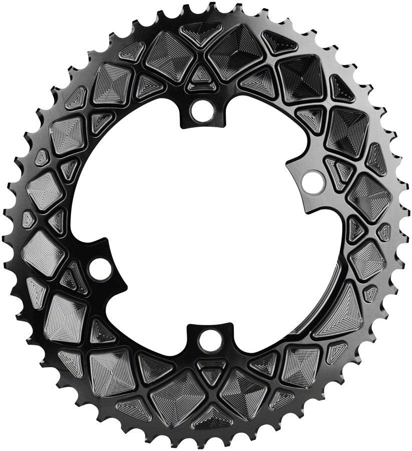 absoluteBLACK Premium Oval 110 BCD 4-Bolt Road Chainring for Shimano 9000/6800/5800
