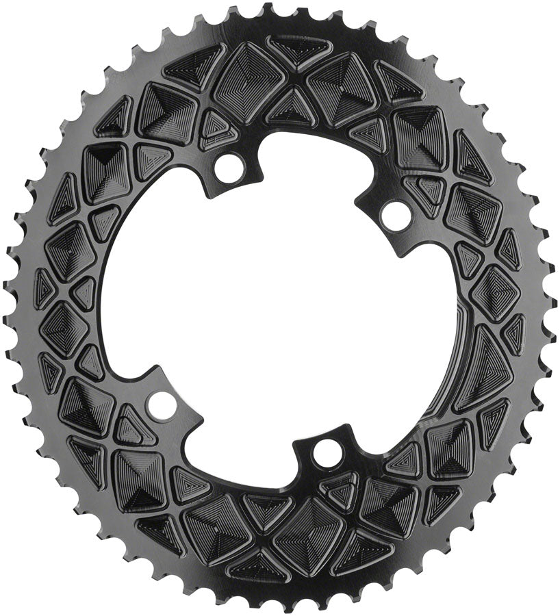 absoluteBLACK Premium Oval 110 BCD 4-Bolt Road Chainring for Shimano 9000/6800/5800