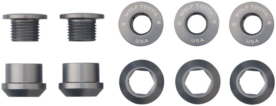 Wolf Tooth Chainring Bolt&Nut for 1x Set of 5