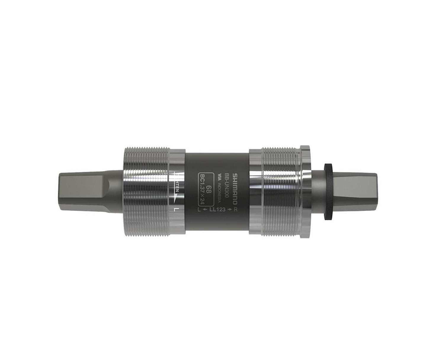 STANDARD BOTTOM BRACKET BB-UN300 SPINDLE: SQUARE TYPE SHELL: BSA 73MM SPINDLE: 122.5MM (D-NL) W/FIXING BOLT
