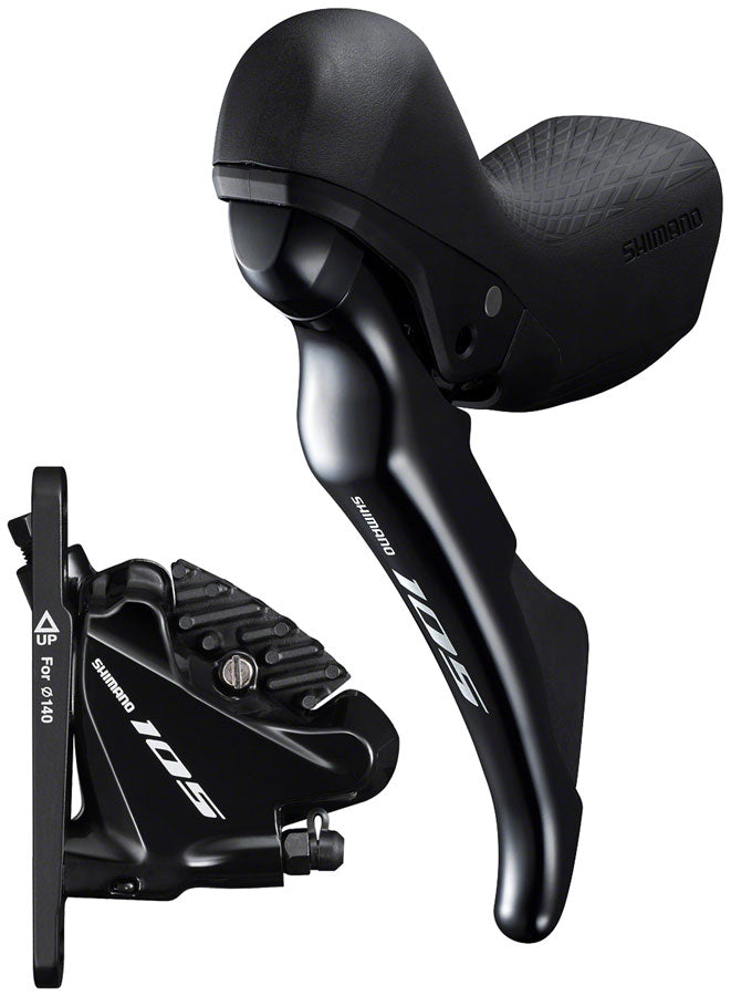 DISC BRAKE ASSEMBLED SET/J-KIT DIRECT ST-R7020(L) BR-R7070(F) BLACK FOR 140MM ROTOR RESIN(W/FIN) SM-BH90