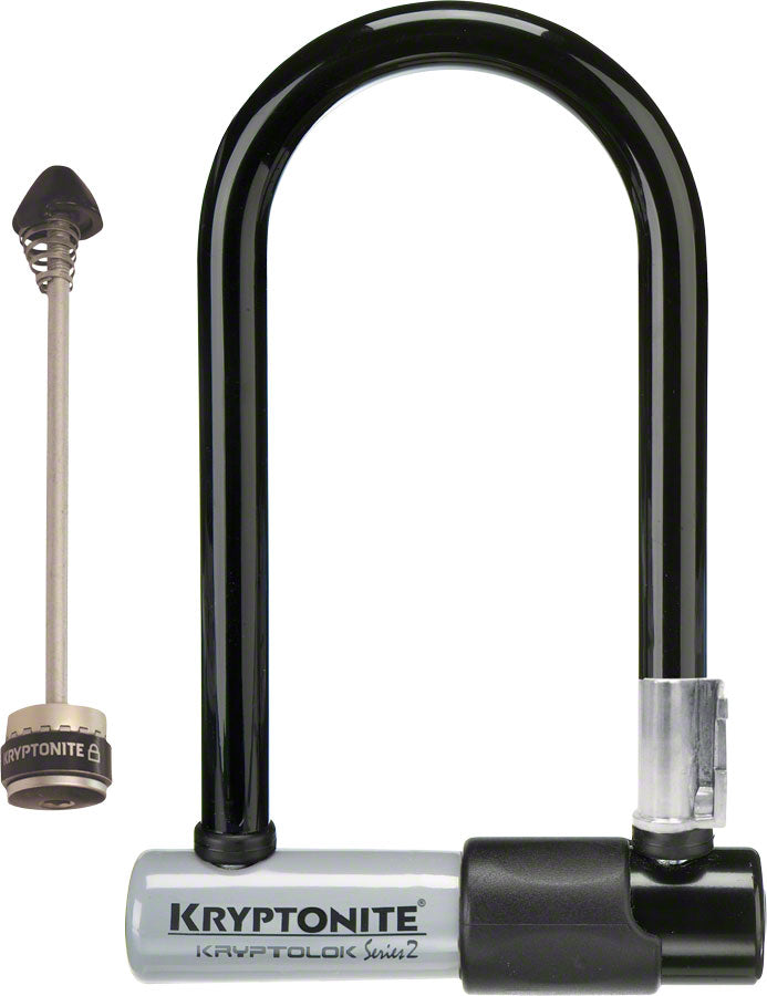 Kryptonite KryptoLok 2 Mini-7 + WheelBoltz U-Lock Key 3.25''x7'