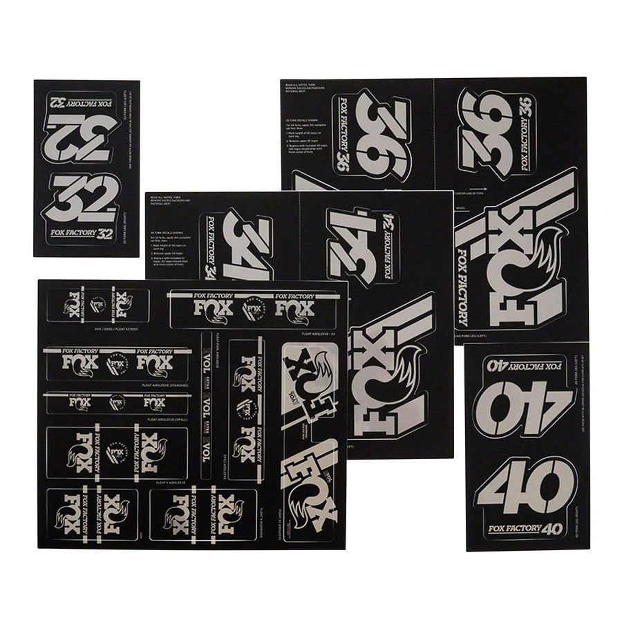 FOX DECAL 2019 AM HERITAGE FORK AND SHOCK KIT STEALTH