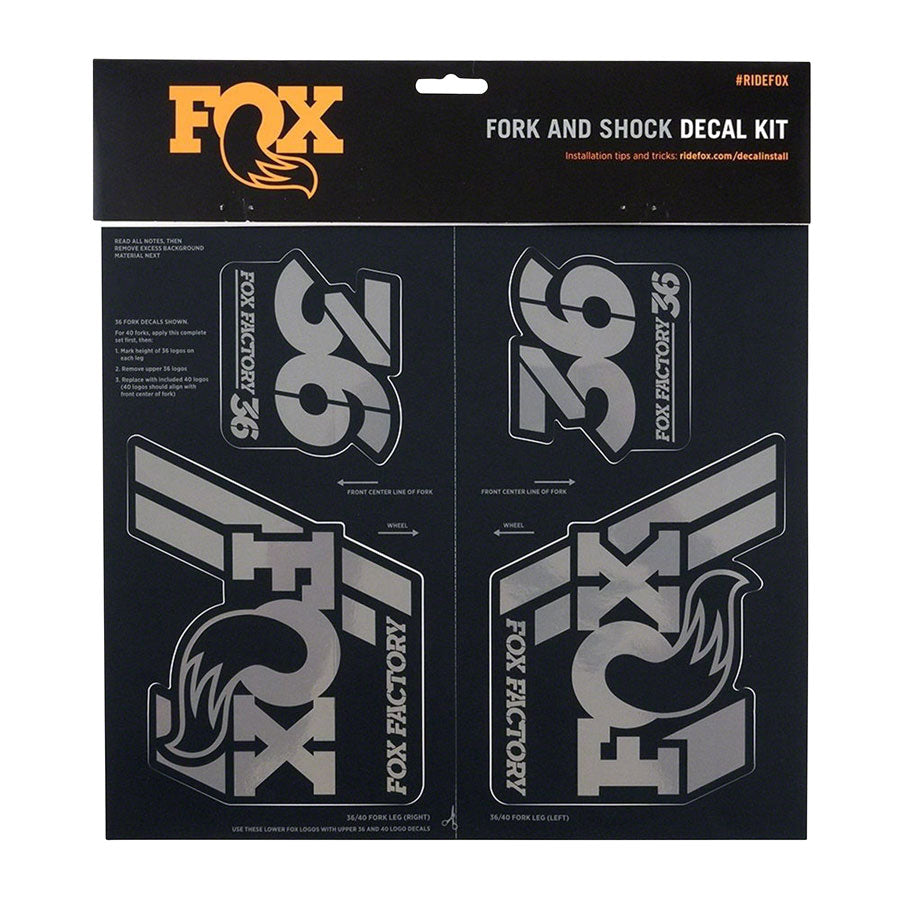 FOX DECAL 2019 AM HERITAGE FORK AND SHOCK KIT STEALTH