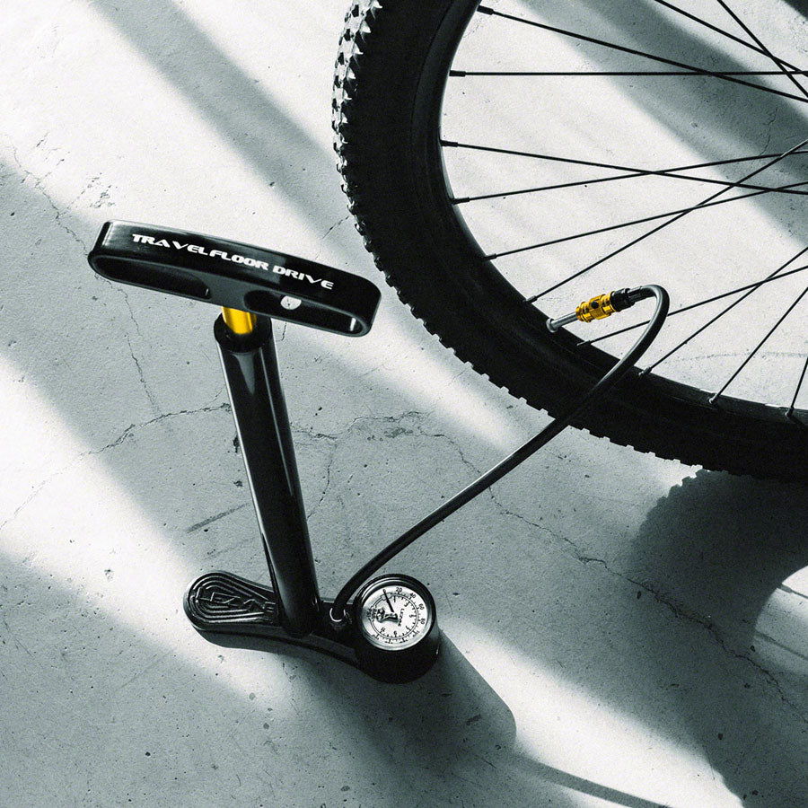 Lezyne Cnc Travel Floor Drive 1.5 - Black