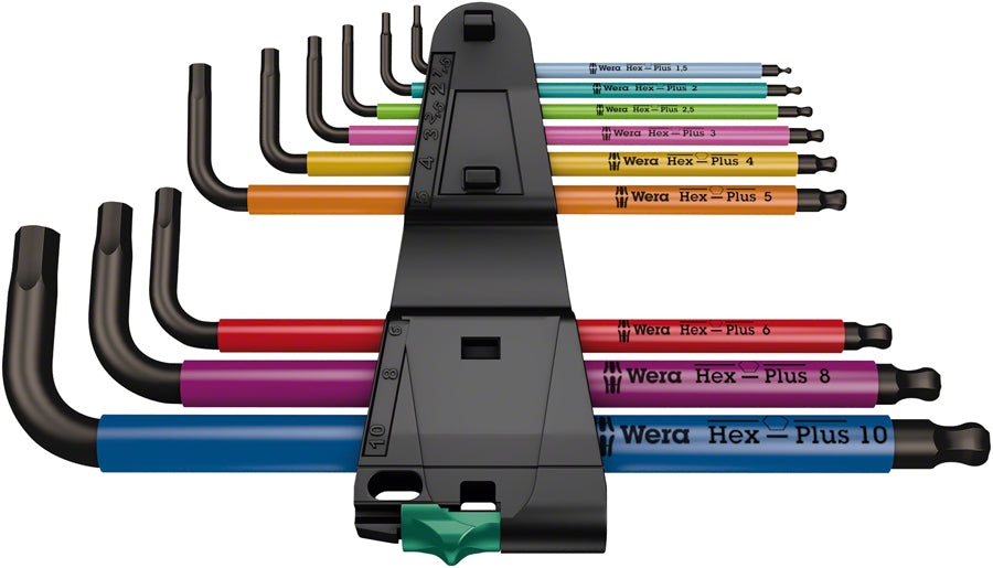 WERA 950/9 HEX-PLUS L-KEY HEX WRENCH SET - METRIC, MULTICOLOR