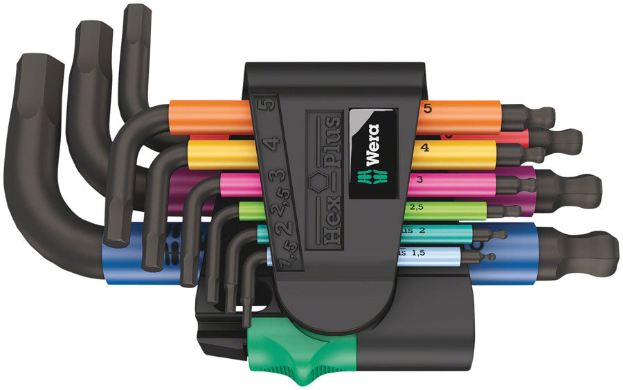 950/9 Hex-Plus Multicolour 2 L-key set, metric, BlackLaser