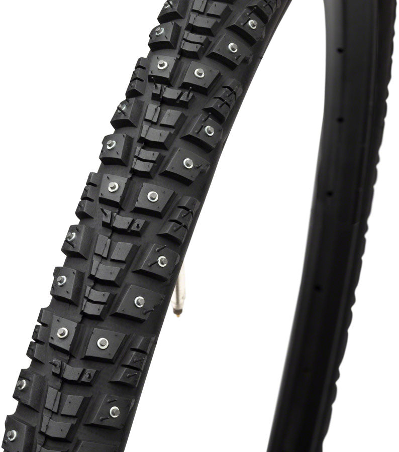 45NRTH GRAVDAL TIRE - 650B X 38 CLINCHER STEEL BLACK 33TPI 240 CARBIDE STEEL STUDS