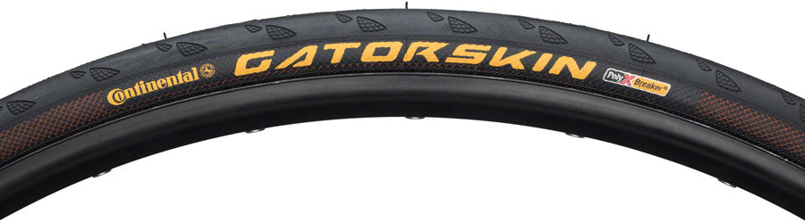 CONTINENTAL GATORSKIN TIRE - 700 X 32 CLINCHER FOLDING BLACK POLYX BREAKER