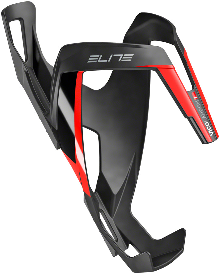 Elite Vico Carbon Water Bottle Cage MatBlk/Red