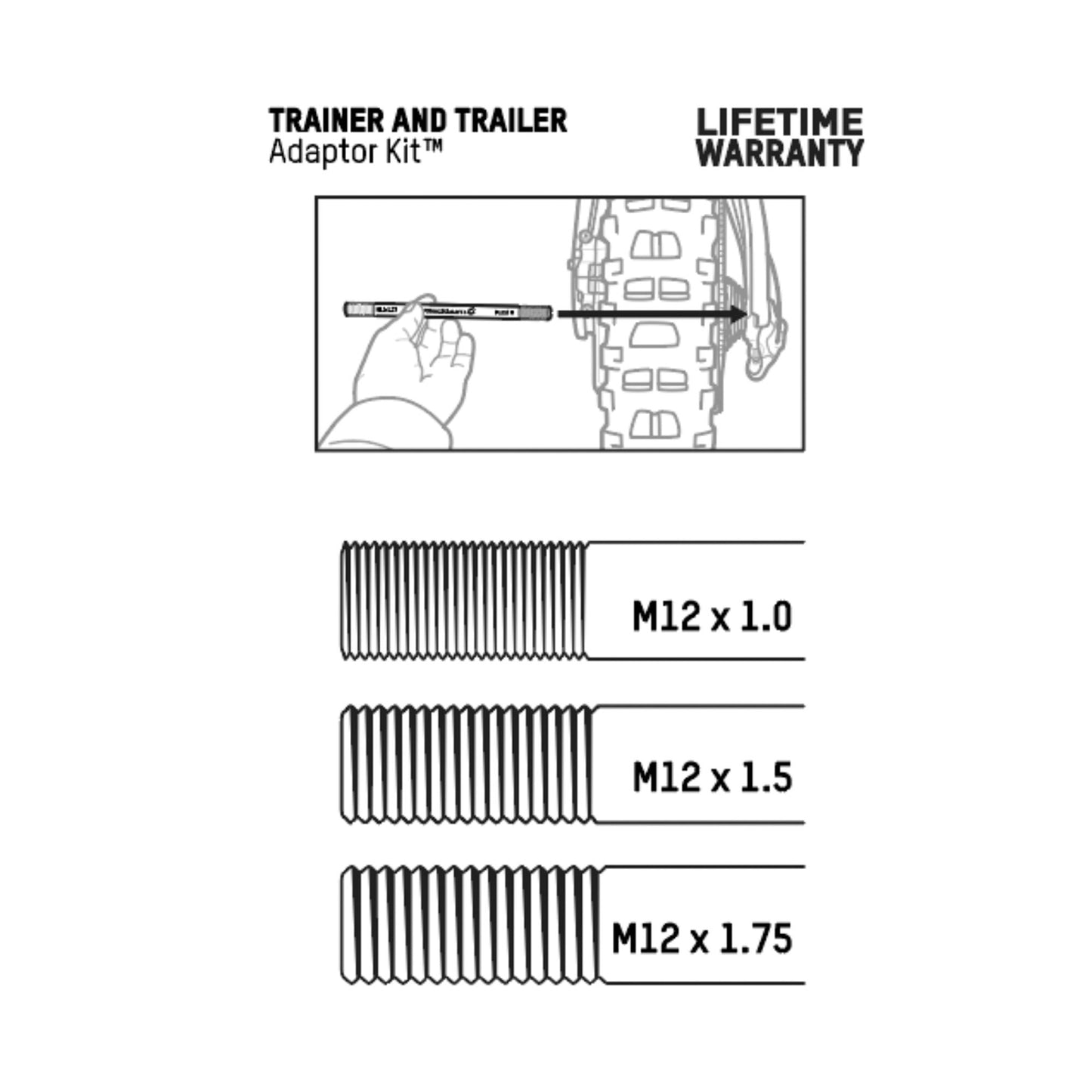 Blackburn Trainer & Trailer Adapter Kit