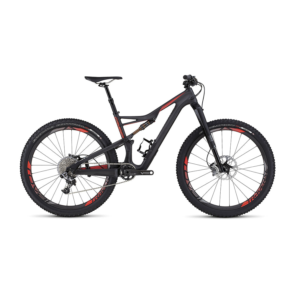 2016 Specialized S-Works Camber FSR Carbon  650B Carb/Rkt Red/Flo Red MD