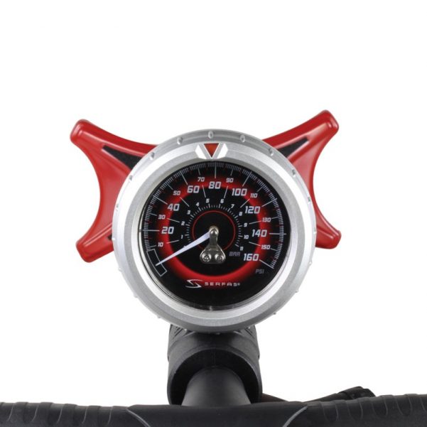 Serfas FP-200 Floor Pump Red