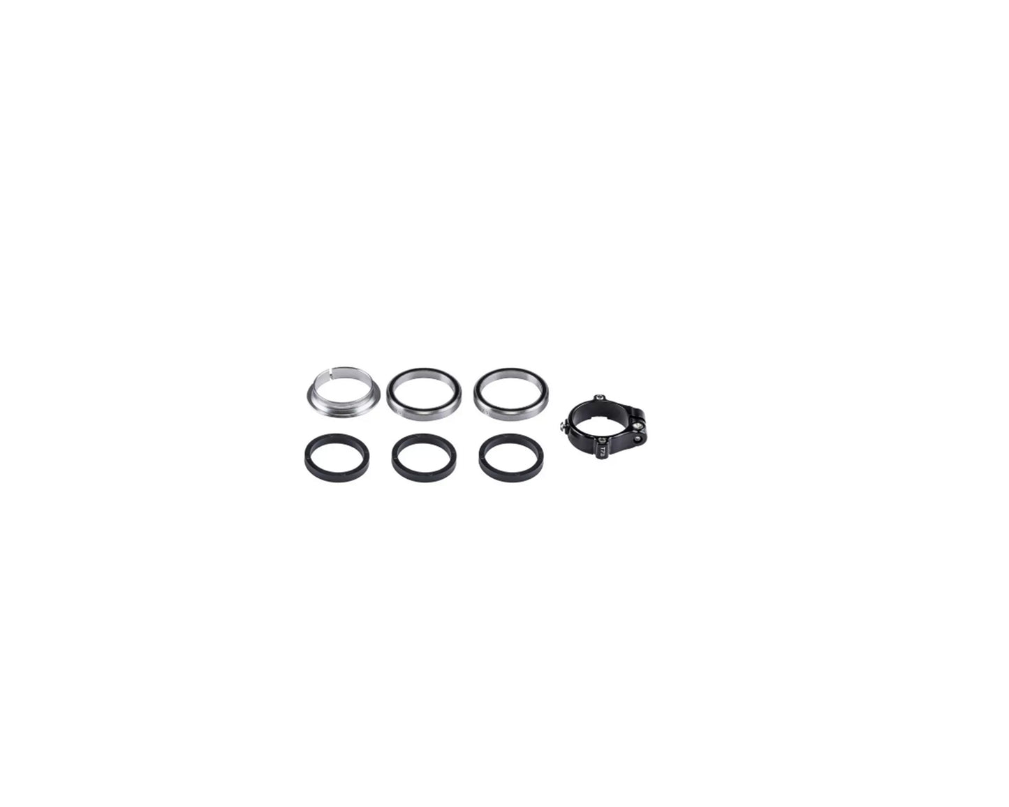 HDS COMPLETE, INTEGRATED, FUTURE SHOCK, 45.8ODX36.8IDX6.5MM UPPER & LOWER BRGS (45X45 DEG), W/ FULLY ASSEMBLED FS COLLAR & COMPRESSION RING