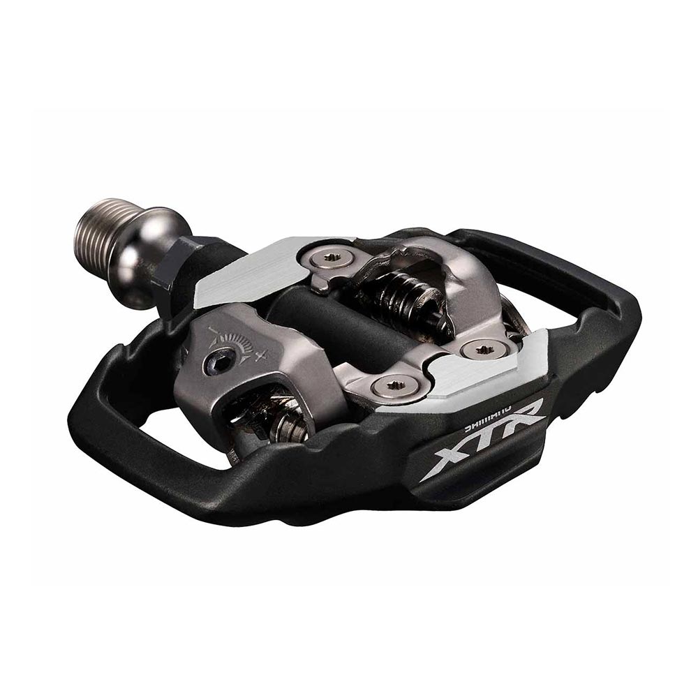 PD-M9020 XTR MTB SPD TRAIL PEDALS - WIDE PLATFORM TWO-SIDED MECHANISM SILVER / BLACK 9/16 INCHES
