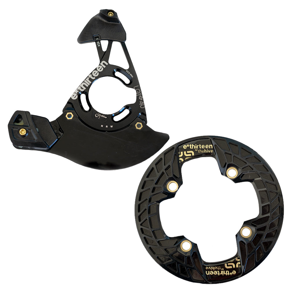E*THIRTEEN LG1+ TURBO CHAIN GUIDE 36-40T BLACK SINGLE BASH GUARD
