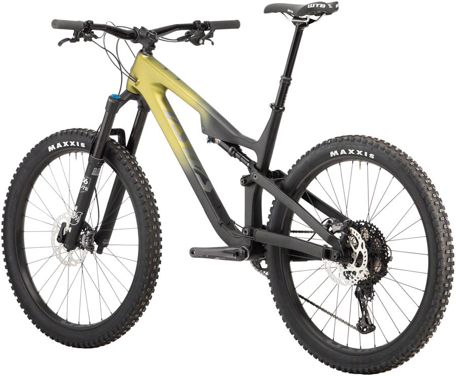 Salsa Rustler Carbon XT Bike - Green/Raw Fade