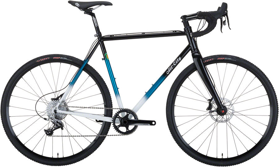 All-City Macho King Bike - Black/Teal Fade