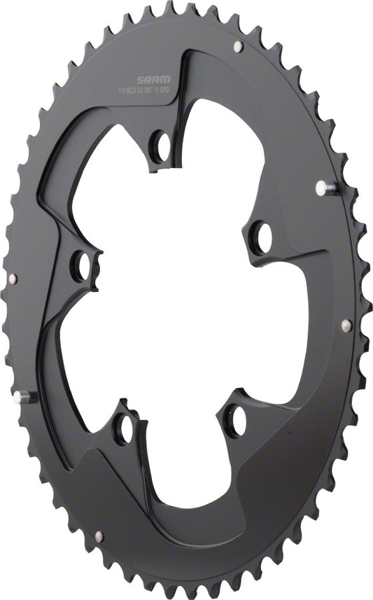Sram Chain Ring Road Red B2 X-Glide Yaw 11 Speed S2 110 Alum 5mm Blast Black 2-Pin (52-36)