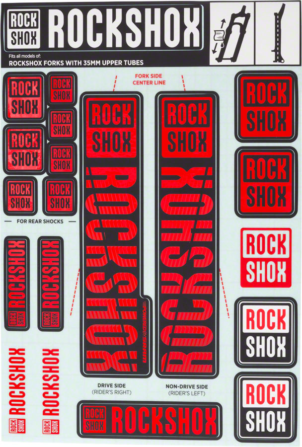 RockShox Decal Kit