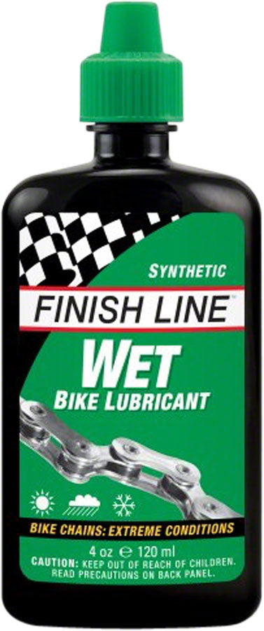 FINISH LINE WET BIKE CHAIN LUBE - 4 FL OZ DRIP