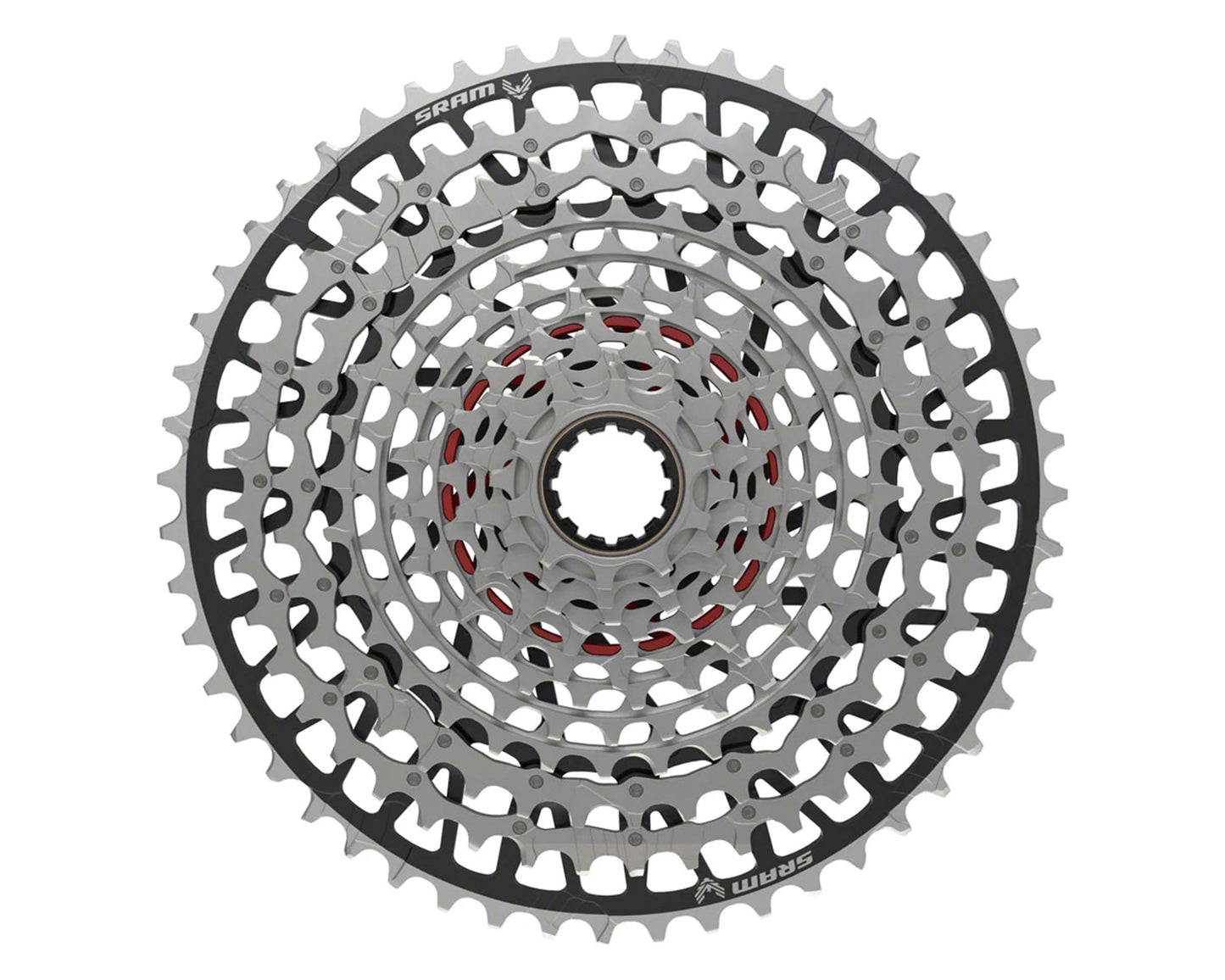 SRAM XX EAGLE T-TYPE XS-1297 CASSETTE - 12-SPEED, 10-52T, FOR XD DRIVER, SILVER/BLACK