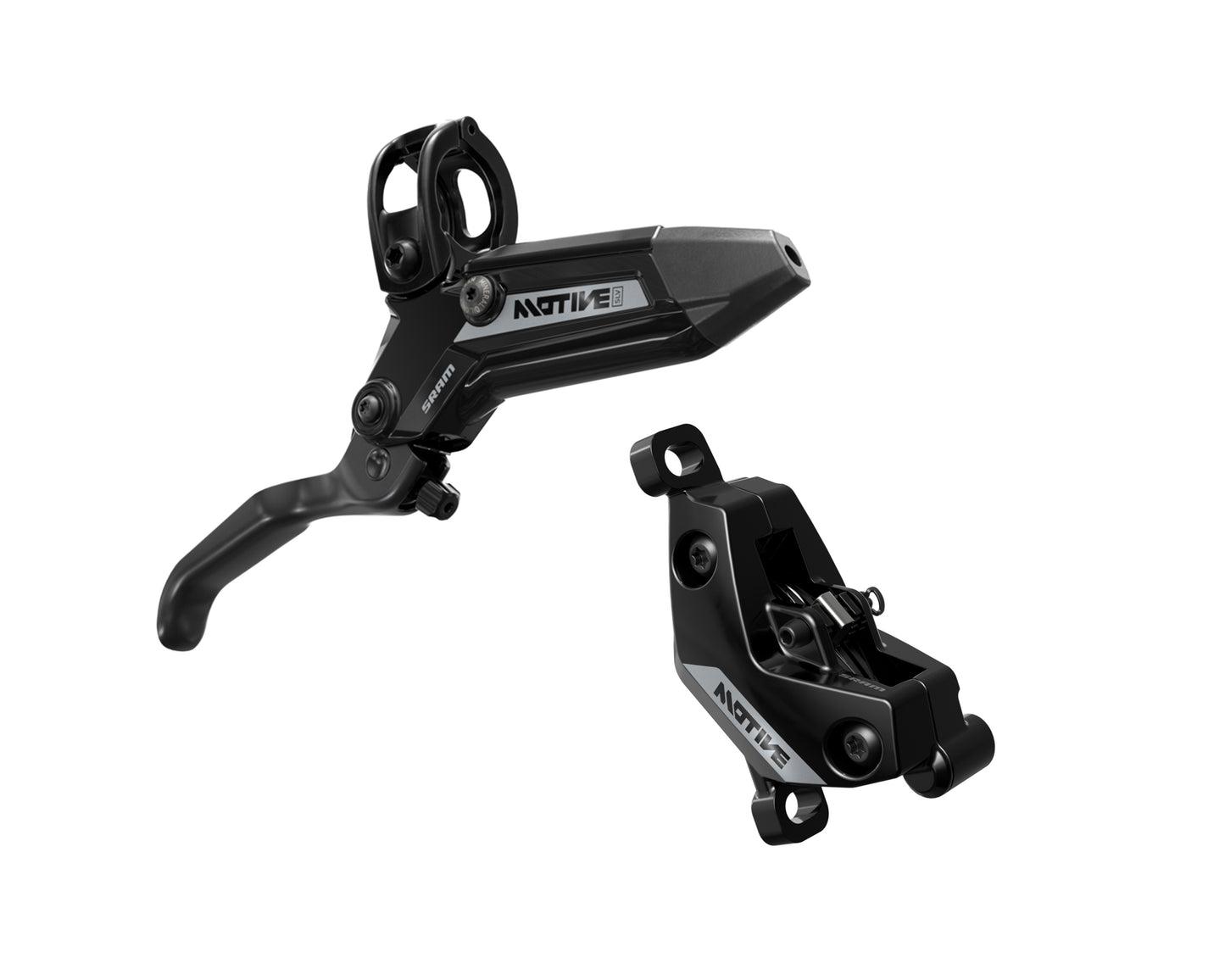 SRAM Motive Silver Disc Brake / Lever - Black Ano, Front, 950mm Hose
