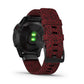 Garmin Fenix 6 Sapphire, Black DLC w/Red Nylon Band