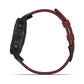 Garmin Fenix 6 Sapphire, Black DLC w/Red Nylon Band