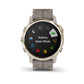 Garmin Fenix 6S Sapphire Light Gold w/Shale Gray Leather Band