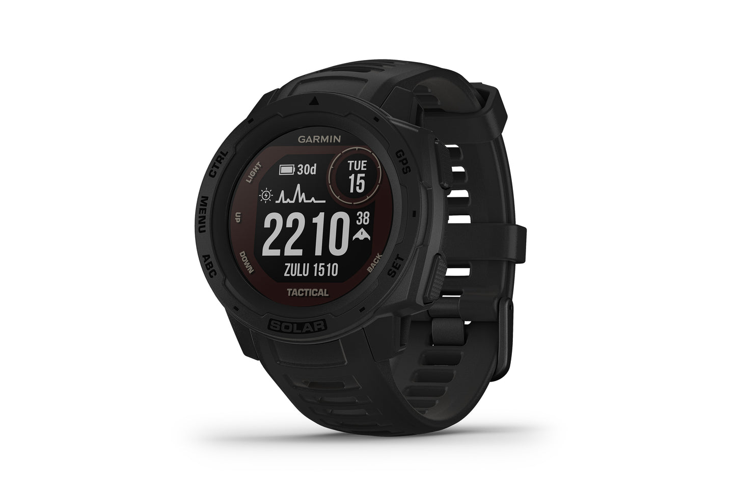 Garmin Instinct Solar, Tactical Edition, Black