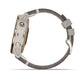Garmin Fenix 6S Sapphire Light Gold w/Shale Gray Leather Band